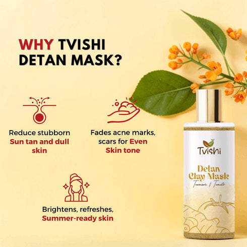Tvishi Skincare Detan Clay Mask