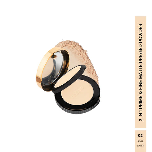 Maliao Oil Control 2|in|1 Prime & Fine Matte Pressed Powder