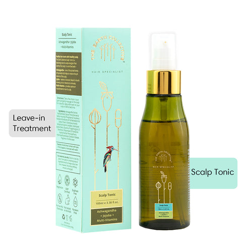 Theearthcollective in Scalp Tonic A Multi purpose Scalp Serum Ashwagandha Jojoba & Multi Vitamins
