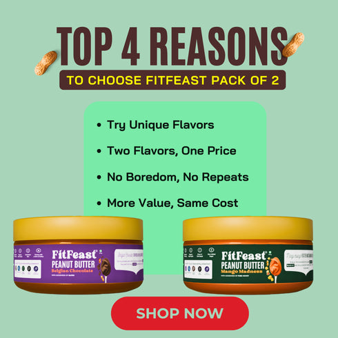 Fitfeast Belgian Chocolate & Mango Madness Peanut Butter (150g Each)