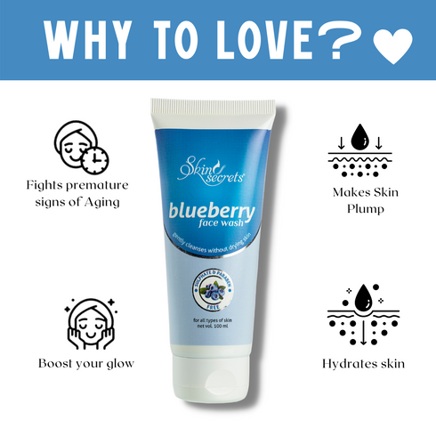 Skin Secrets India Blueberry Face Wash for Supple & Plump Skin