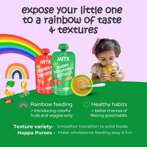 Happa Organic Baby Food Mango and Banana Puree
