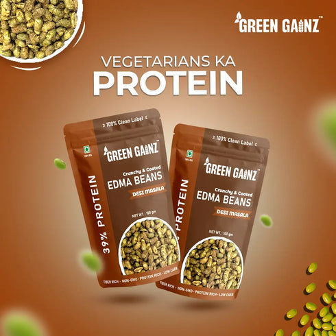 Green Gainz Edamame Desi Masala (Pack of 3)