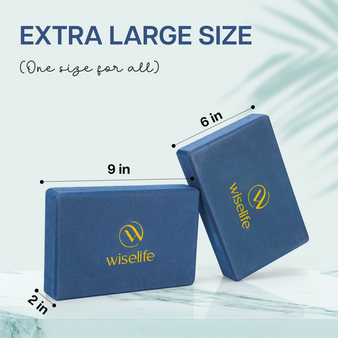 Wiselife Sleek Yoga Block Set of 2