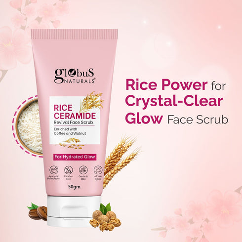 Globus Naturals Rice Ceramide Revival Scrub
