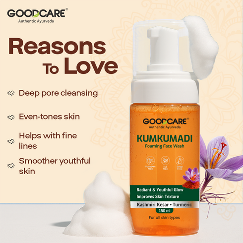 Goodcare Kumkumadi Glow Combo Kumkumadi Oil + Foaming Face Wash