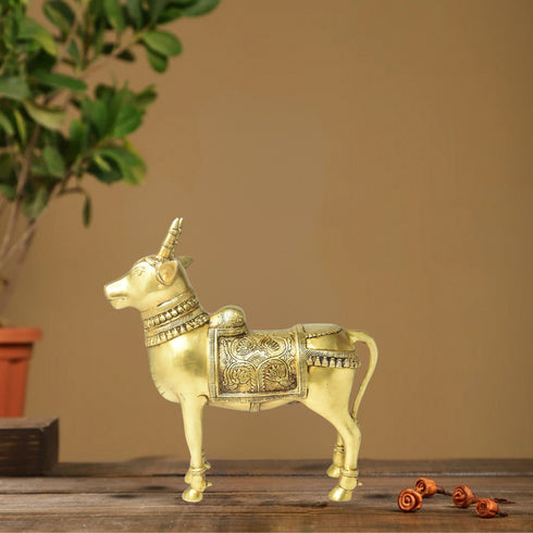 Brass Nandi Statue 9.3Kg