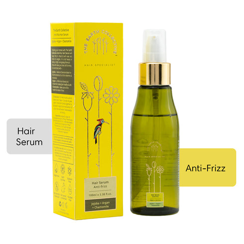 Theearthcollective in Anti Frizz Hair Serum Best Serum for Frizzy Hair Jojoba Argan Chamomile & Vitamin E