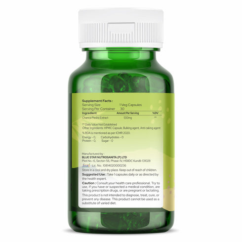 Organic Zing Chanca Piedra 500mg 30 Capsules