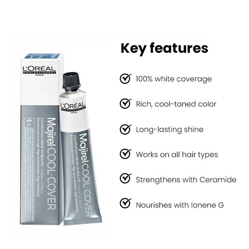 L'Oreal Professionnel Majirel Cool Cover 5.1 Light Brown With Ash Permanent Hair Colour 50ml