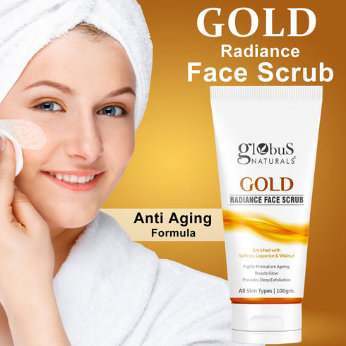Globus Naturals Gold Radiance Face Scrub