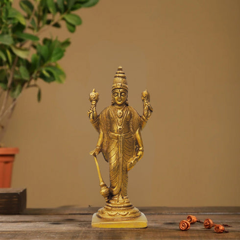 Brass Standing Vishnu Ji Statue 0.63Kg