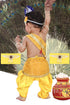 Raj Fancy Dresses Baby Krishna Dress Pagri| Mala Brocade Fabric Janmashtami Costume