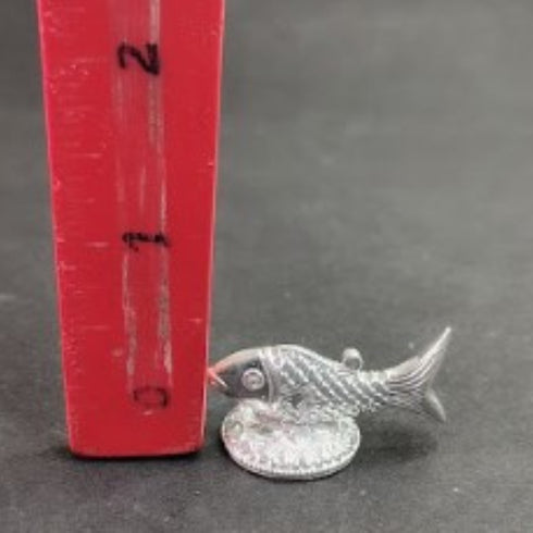 Pure Silver Fish Idol for pooja 23gm - By Mahita Collections
