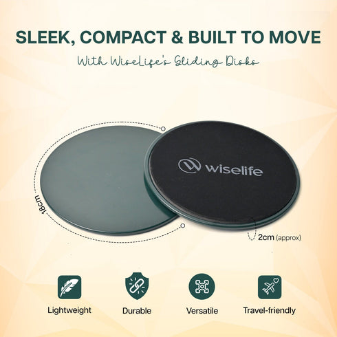 Wiselife Core Slider & Gliding Disc Set of 2