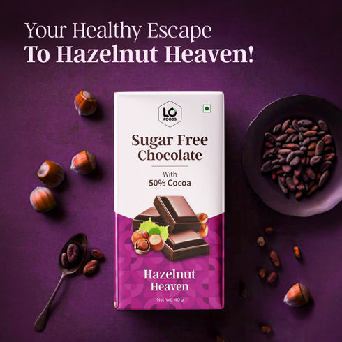 DiabeSmart Guilt Free Hazelnut Heaven Dark Chocolate