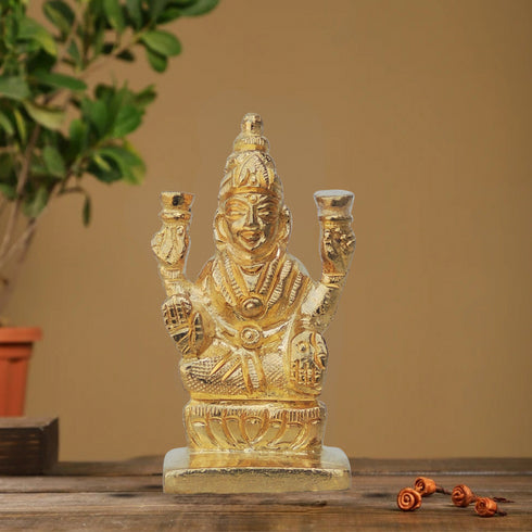 Brass Laxmi Ji Statue 0.1Kg