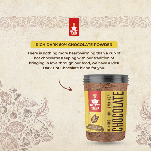 Nutty Yogi Rich Dark Hot Chocolate 60%