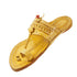 Vhaanfootwear Single wadi Yellow Pure Leather Kapashi Kolhapuri Chappal For Men Vhaan