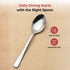 Vinod Aero Stainless Steel Baby Spoon Set of 12 Piece Heavy Gauge Steel Mirror Finish Rust Free Tough Strong and Durable