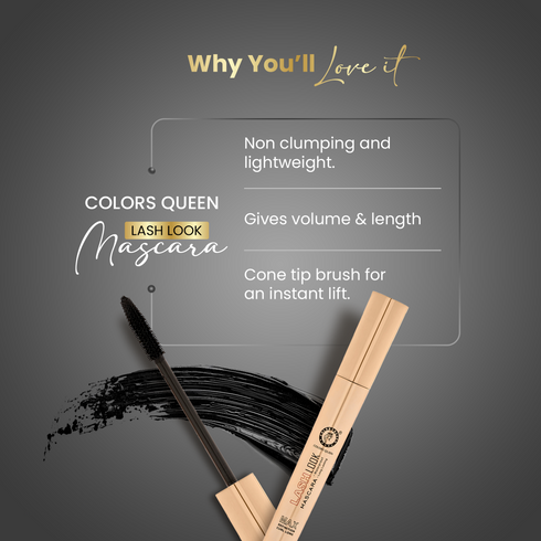 Colors Queen Intense Black Kajal Eyeliner Mascara Combo