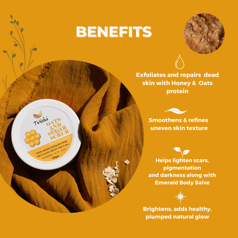 Tvishi Skincare Oats & Sugar Scrub