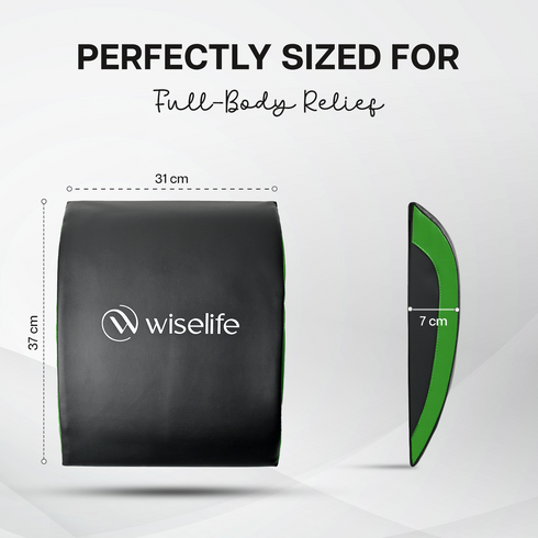 Wiselife Abdominal Mat | Black & Green