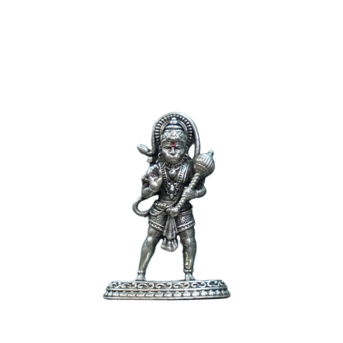 Pure Silver Antique Hanuman Idol Standing 5.40G By Mahita Collections
