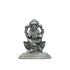 Pure Silver Antique Ganesh Sitting On Lotus 12.11G By Mahita Collections