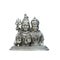 Pure Silver Antique Shivaparvathi Idol Small 24.13G By Mahita Collections