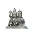 Pure Silver Antique Shivaparvathi Idol Small 24.13G By Mahita Collections