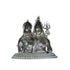 Pure Silver Antique Shivaparvathi Idol Small 24.13G By Mahita Collections
