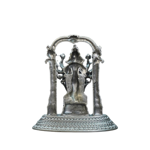 Pure Silver Antique Dhashavathar Small 41.57G By Mahita Collections