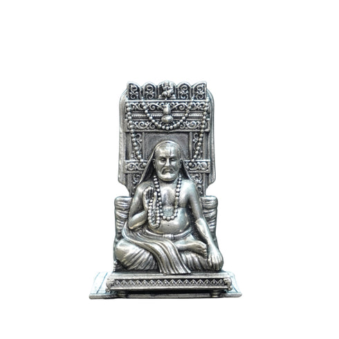 Pure Silver Antique 2D Raghvendra 29.74G By Mahita Collections