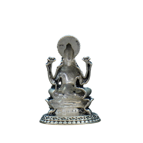 Pure Silver Antique Laxmi Devi Idol 15.86G By Mahita Collections