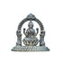 Pure Silver Antique Laxmi Devi Sitting On Lotus With Frame 63.18G By Mahita Collections