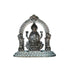 Pure Silver Antique Laxmi Devi Sitting On Lotus With Frame 63.18G By Mahita Collections