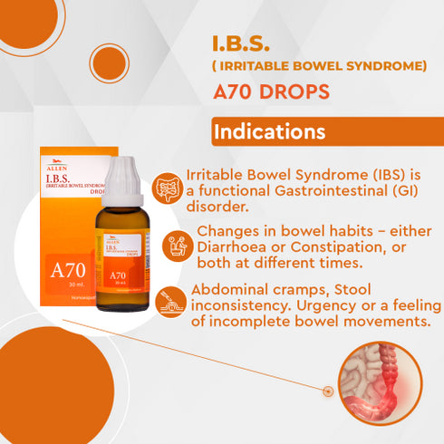 Allen A70 I.B.S.Irritable Bowel Syndrome Drop
