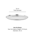 Vinod Stainless Steel Bangla Bogi Plate Lunch Plate Dinner Plate Set of 4 29 cm High Grade Stainless Steel Mirror Finish Rust Free