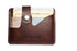 Vhaan Ethnic Craft Vhaan's Heritage Oil Pulled Up Leather Card Holder Dark Brown Shade