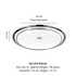 Vinod Stainless Steel Rajbhog Dish Set of 6 18 cm Salad Plate Snack Plate Highest Quality Stainless Steel Mirror Finish Rust Free