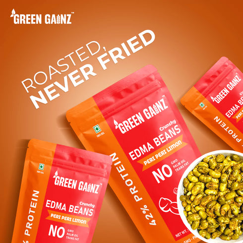 Green Gainz Edamame Peri Peri Limon Flavour