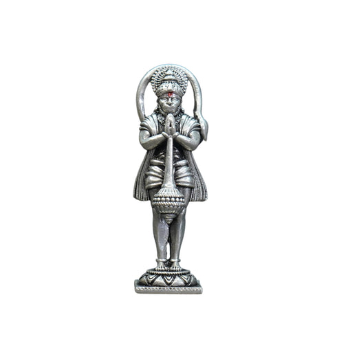 Pure Silver Antique Bhakt Hanuman 41.49G By Mahita Collections