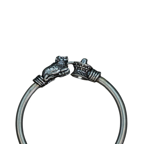 Pure Silver Stnelling Kada (Antique) 37.26G By Mahita Collections