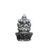 Pure Silver Antique Padmam Ganesh Right Trunk Sitting Idol 18.76G By Mahita Collections