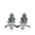 Pure Silver Antique Spl Kamakshi Lamp With Stand 30G By Mahita Collections