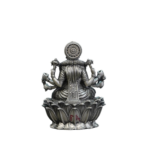 Pure Silver Antique Varahi Devi Sitting On Lotus Big 83.71G By Mahita Collections