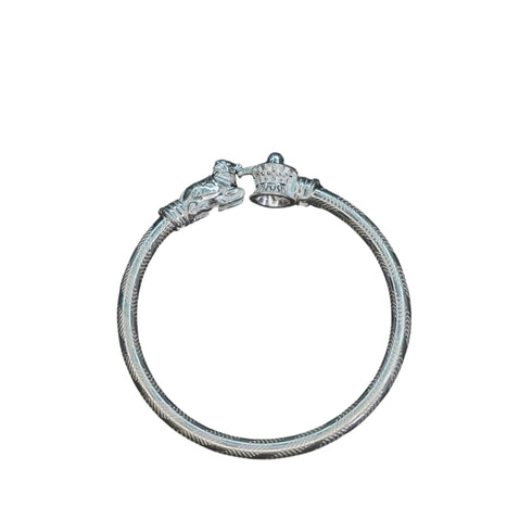 Pure Silver Stnelling Kada (Silver) 30.41G By Mahita Collections
