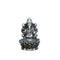 Pure Silver Antique Padmam Ganesh Right Trunk Sitting Idol 18.76G By Mahita Collections