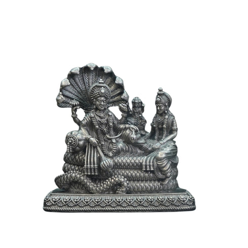 Pure Silver Antique Vishnu Murthy Idol 150G By Mahita Collections